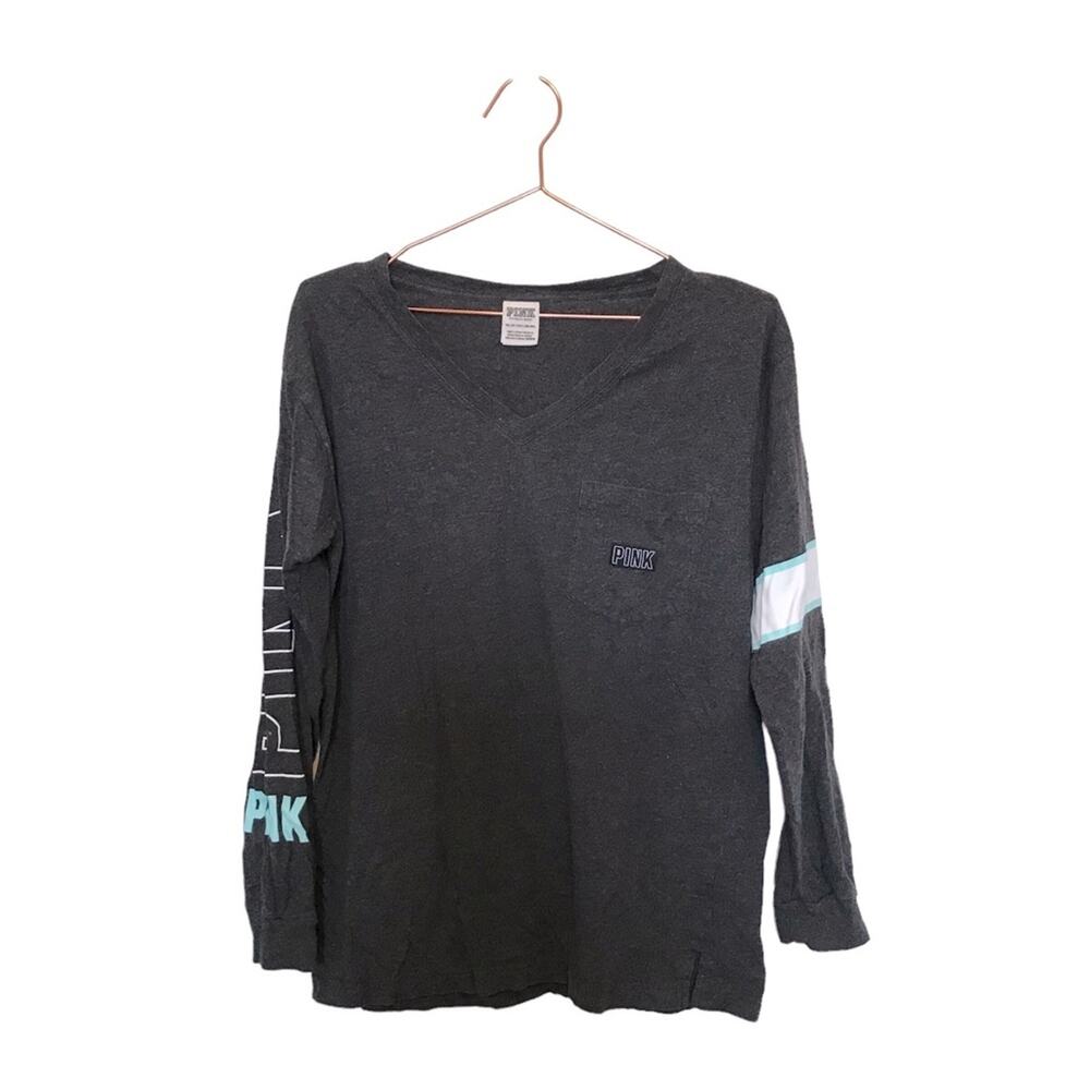PINK Victoria's Secret Graphic Tee Long Sleeve - Size XS